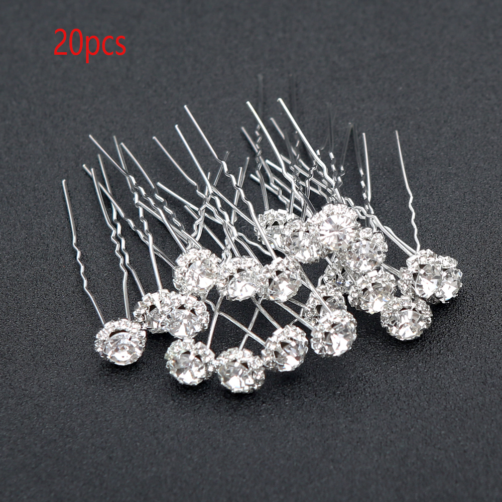 Women Accessories On Sale - 20pcs Bridal Pear U-shaped Hair Comb