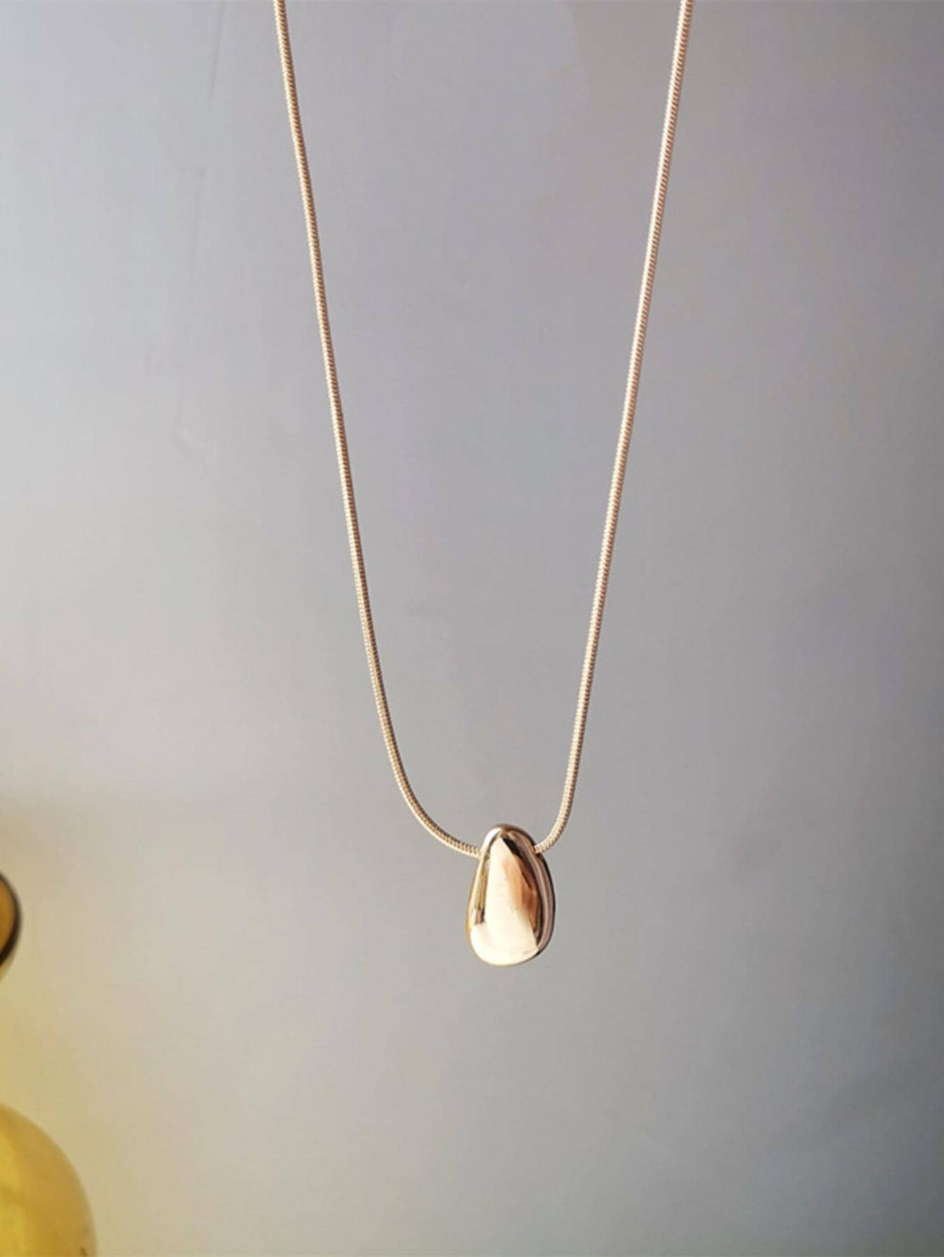 Women Accessories Dropshipping - Water Drop Shaped Pendant Necklace for