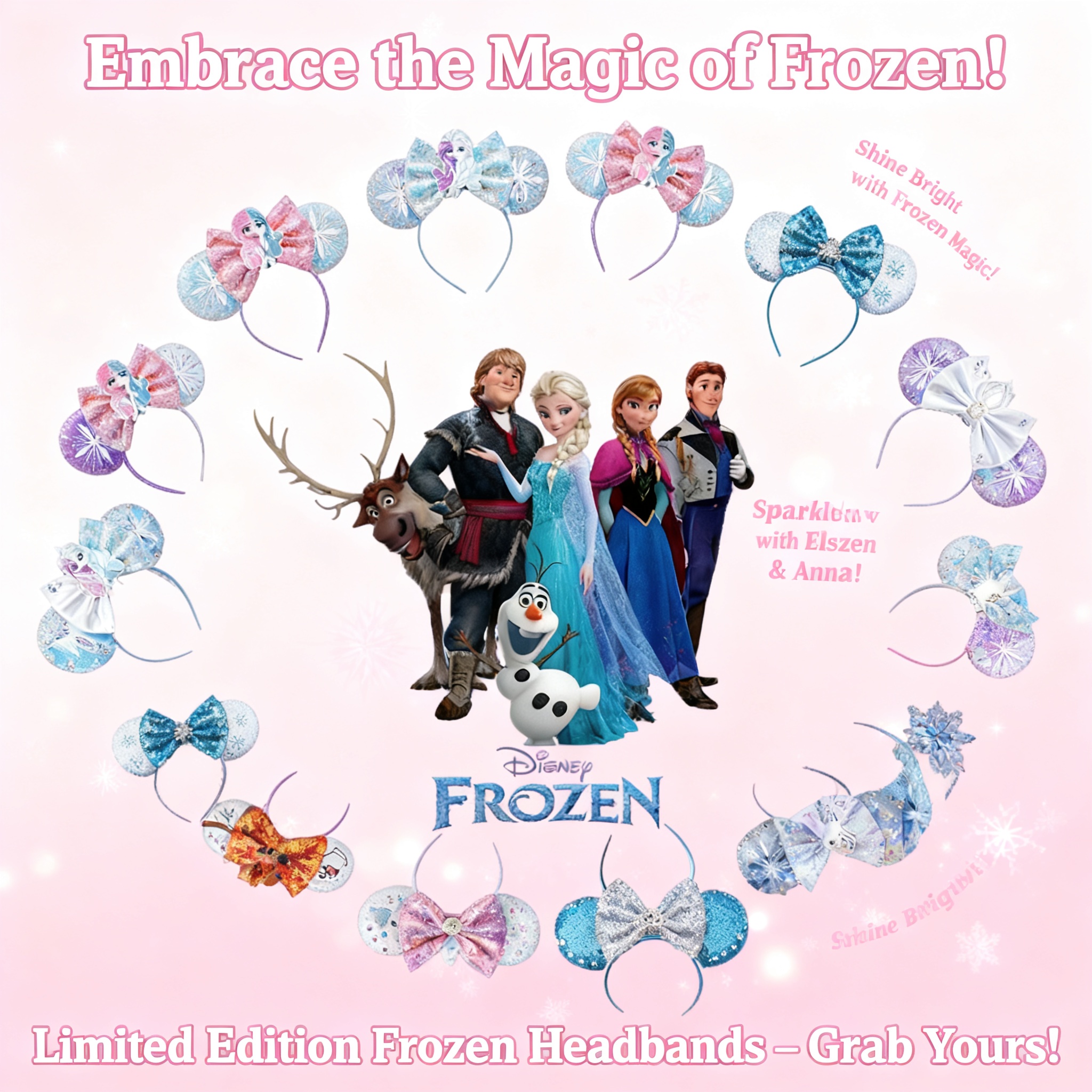 Women Accessories On Sale - Disney Frozen Elsa Princess Anna Snowflake