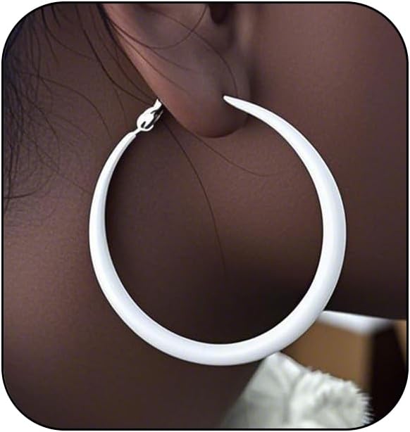 Women'S Accessories In The 80S - Neon Hoop Earrings for Women Exaggerated
