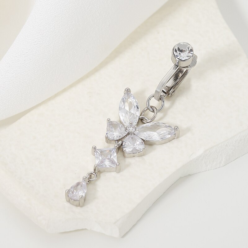 Women Accessories Dropshipping - Clip On Fake Navel Belly Button