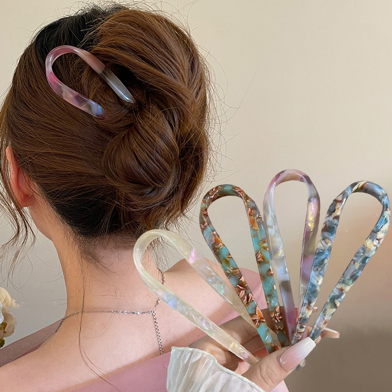 Women Accessories On Sale - U-Shaped Hair Sticks Acetate Acrylic Hair