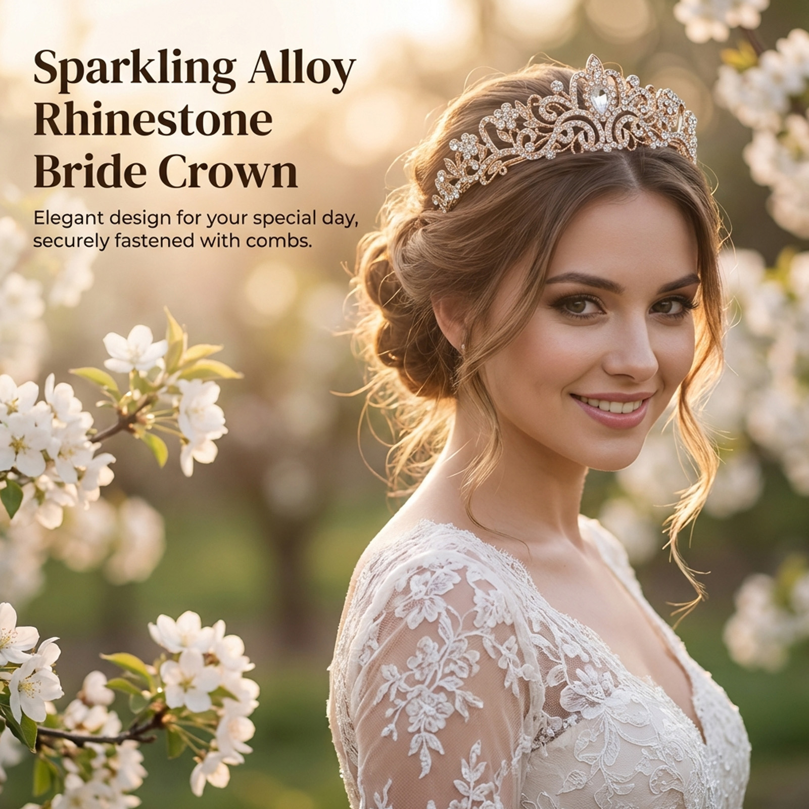 Elegant Bridal Crown Sparkly R - Women'S Accessories And Jewelry review and price