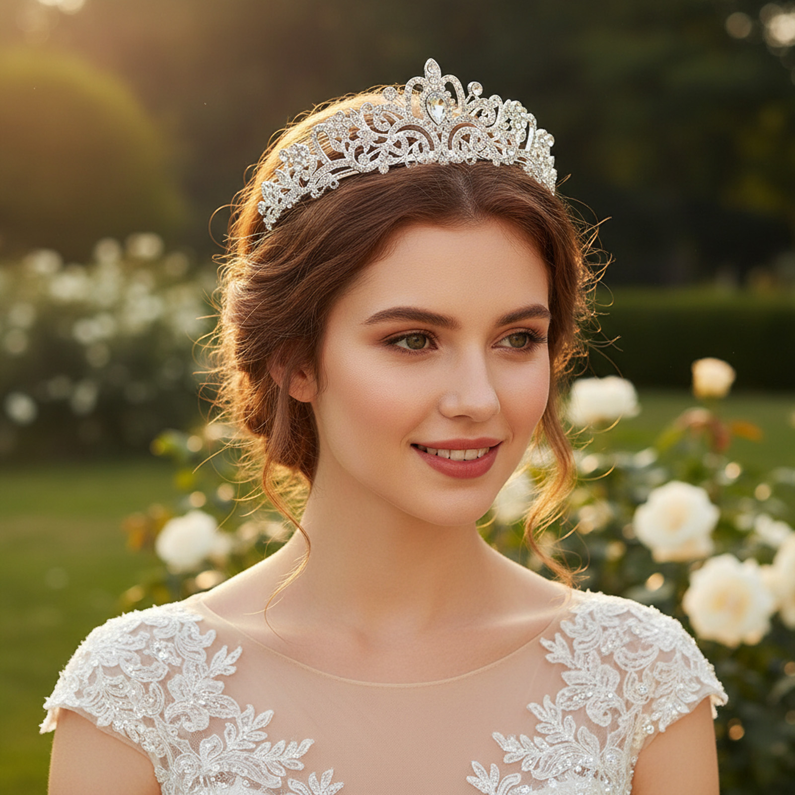Elegant Bridal Crown Sparkly R - Women'S Accessories And Jewelry review and price