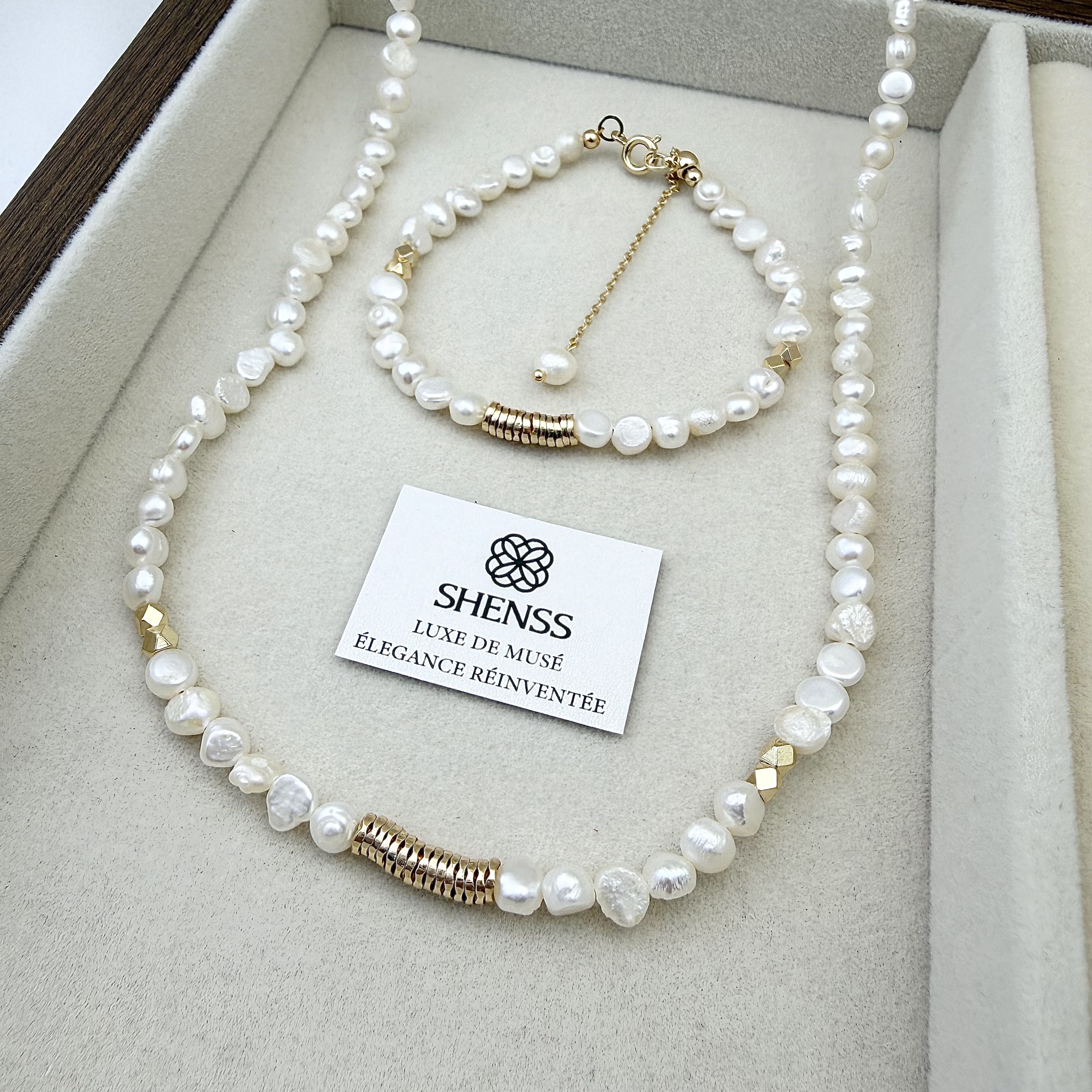 Natural Baroque Pearl Jewelry  - Layered Necklace Set review and price