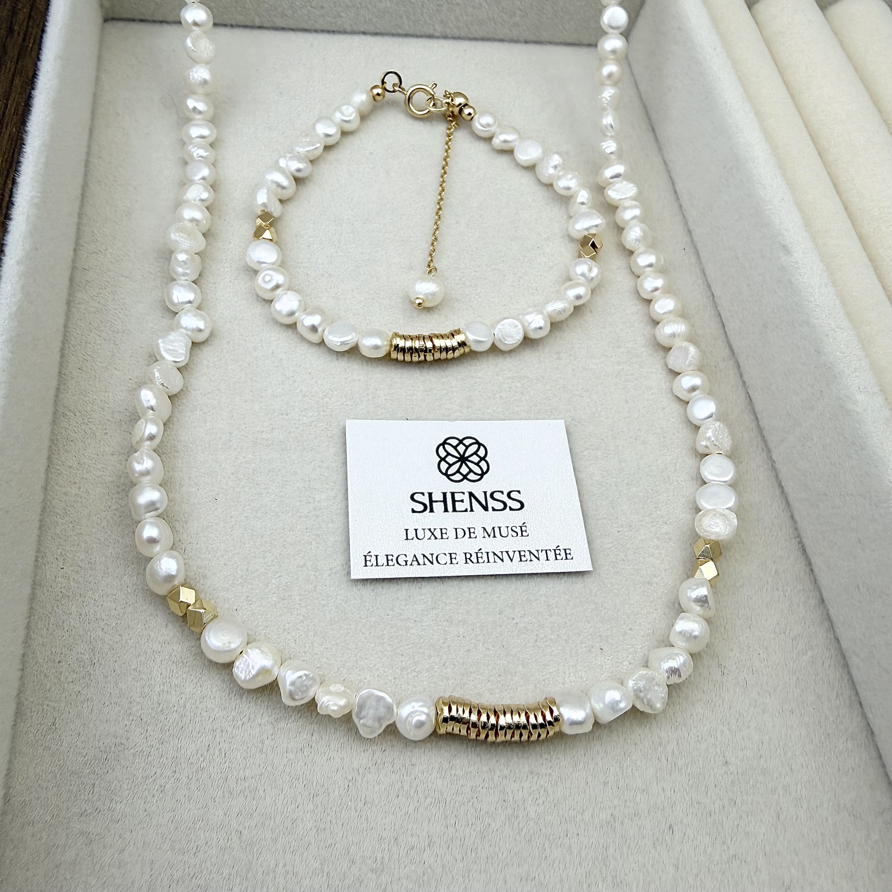 Natural Baroque Pearl Jewelry  - Layered Necklace Set review and price