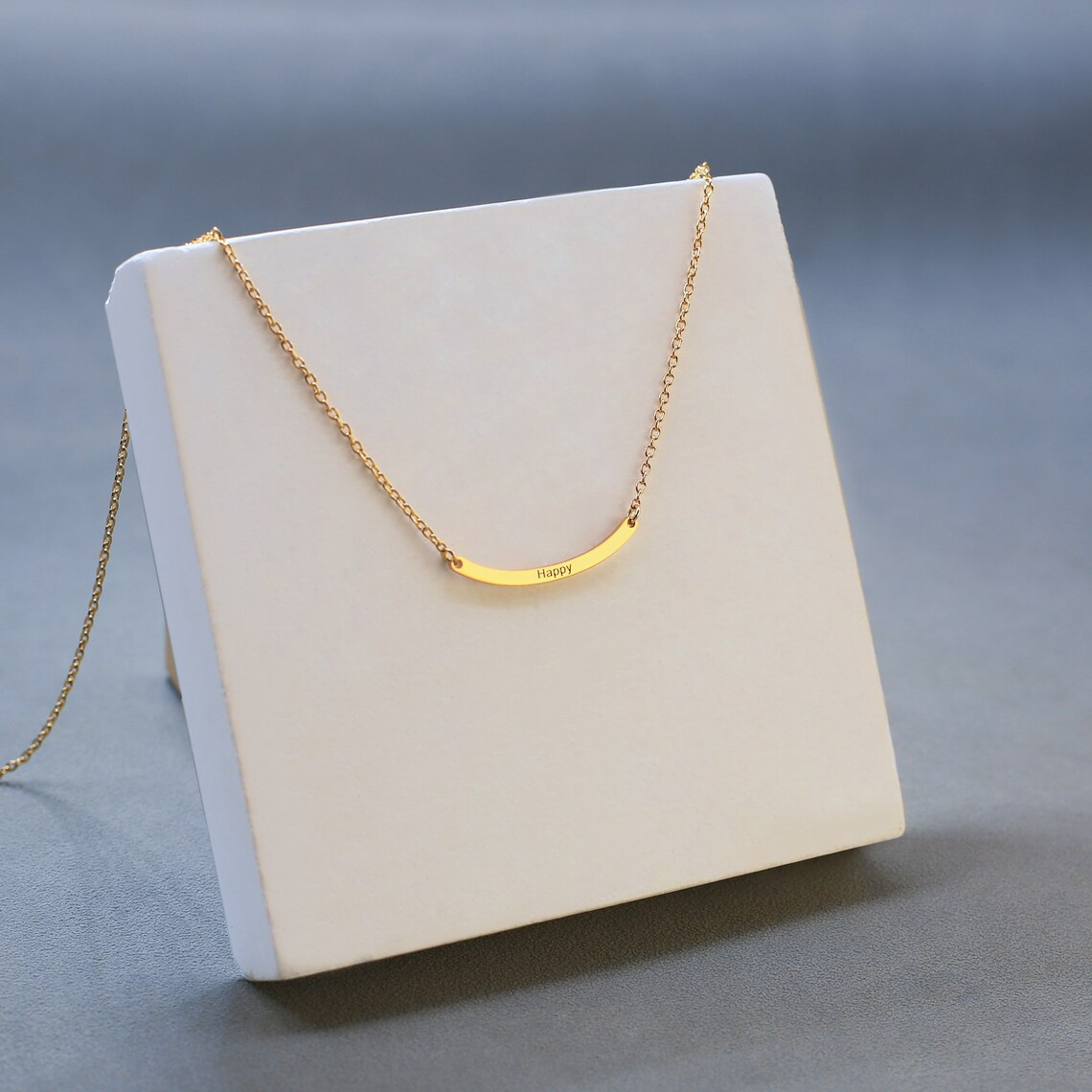 Personalized Curved Bar Neckla - Women Accessories Gift Box review and price