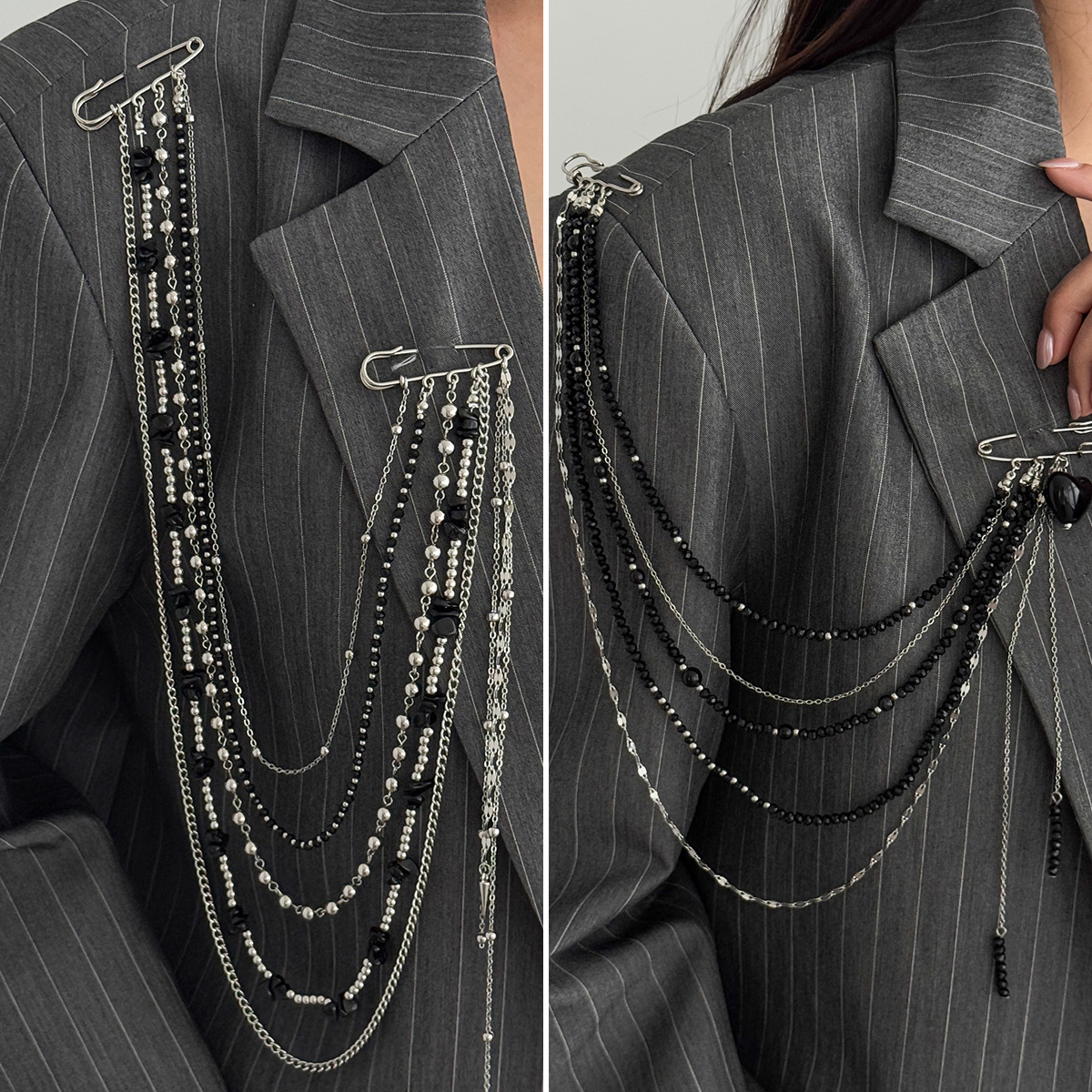 Punk Hip Hop Long Crystal Broo - Women'S Accessories And Jewelry review and price