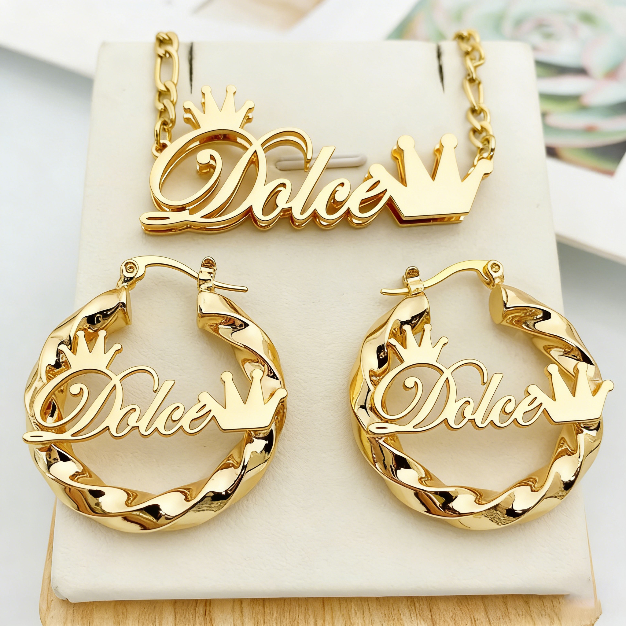 DUOYING Custom Name Jewelry Se - Women Accessories Gift Set review and price