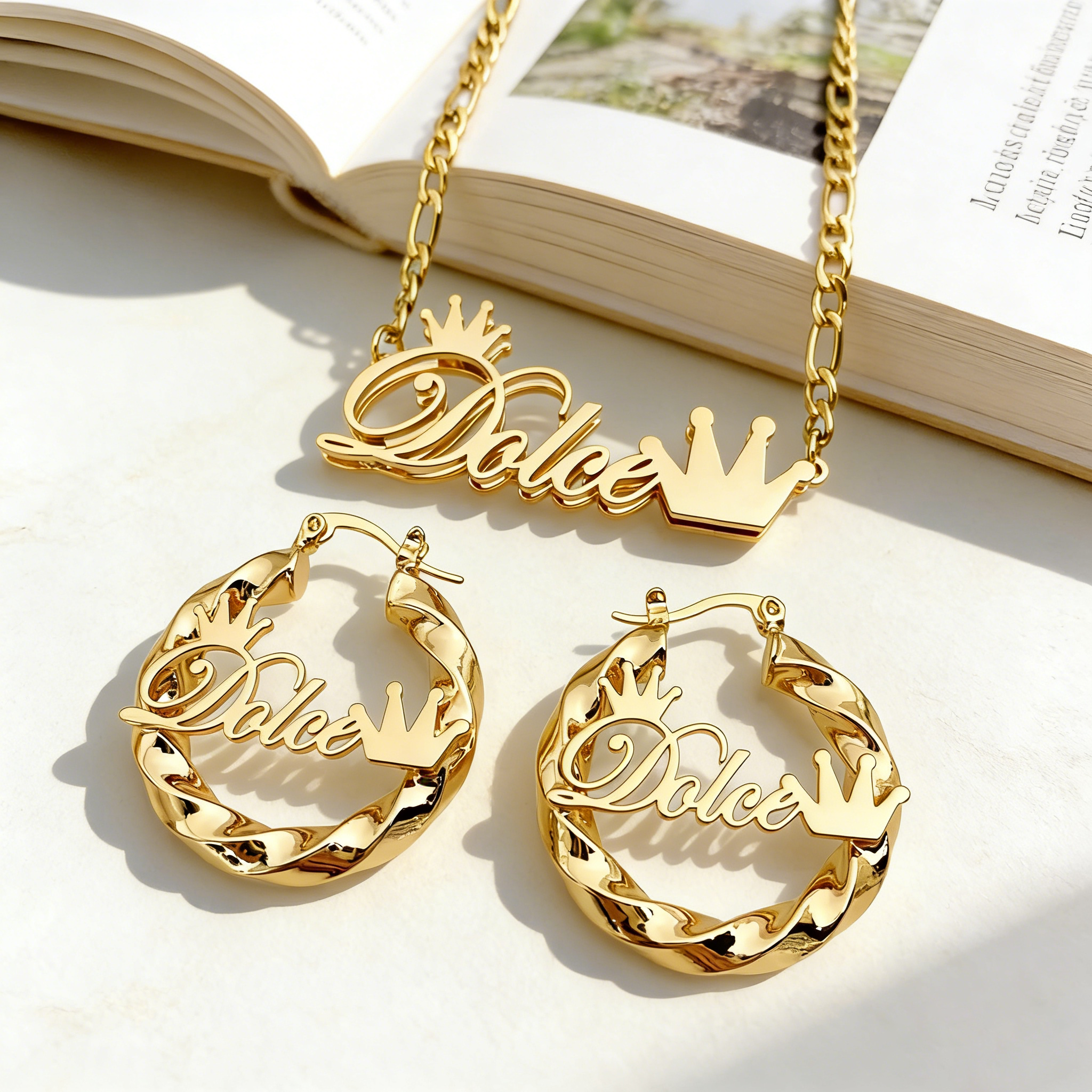 DUOYING Custom Name Jewelry Se - Women Accessories Gift Set review and price