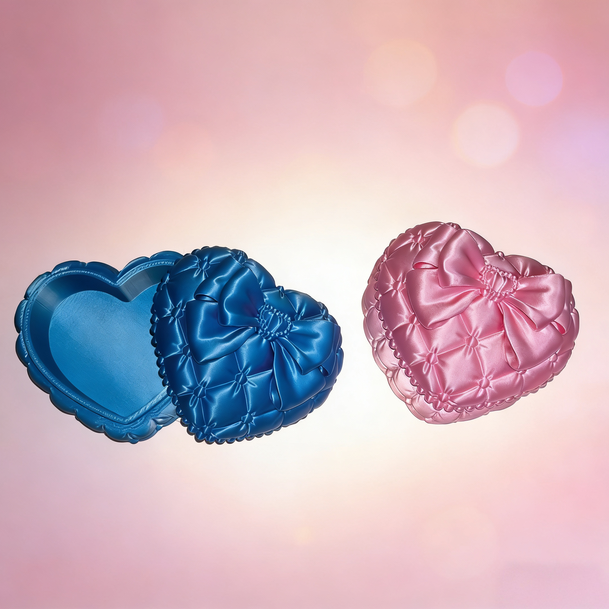 Silk Heart-Shaped Jewelry Box  - Women Accessories Gift Box review and price
