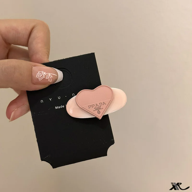Blush Heart Alloy Oval Clip Pi - Women Accessories On Sale review and price