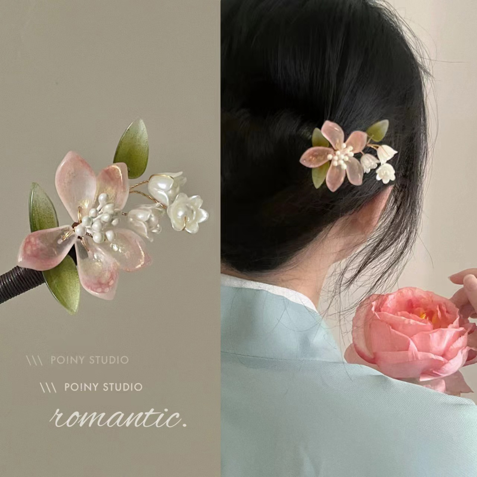 Chinese Style Flower Tassel Ha - Women Accessories On Sale review and price
