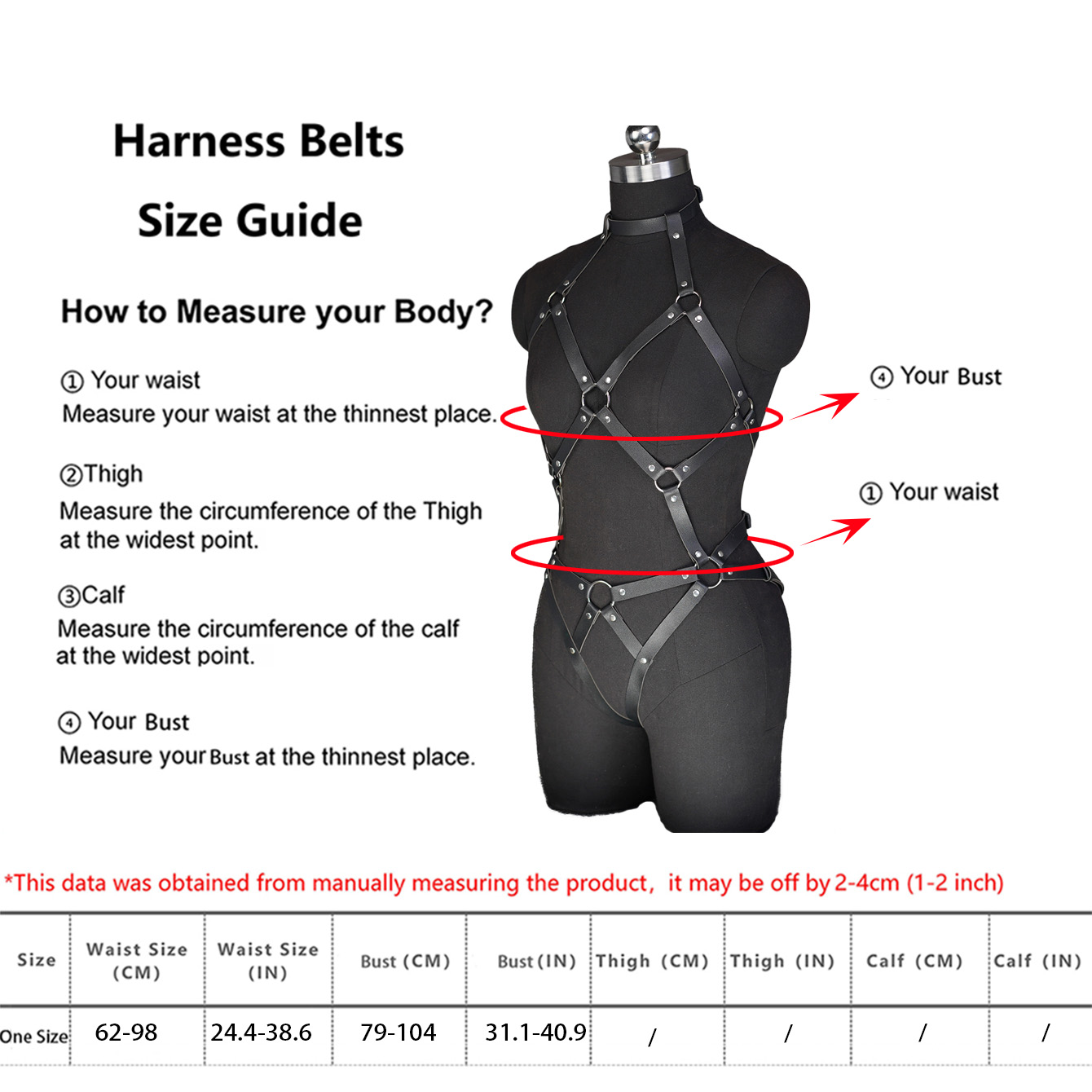 Women Sexy  Full Body Harness  - Women'S Accessories Clothing review and price
