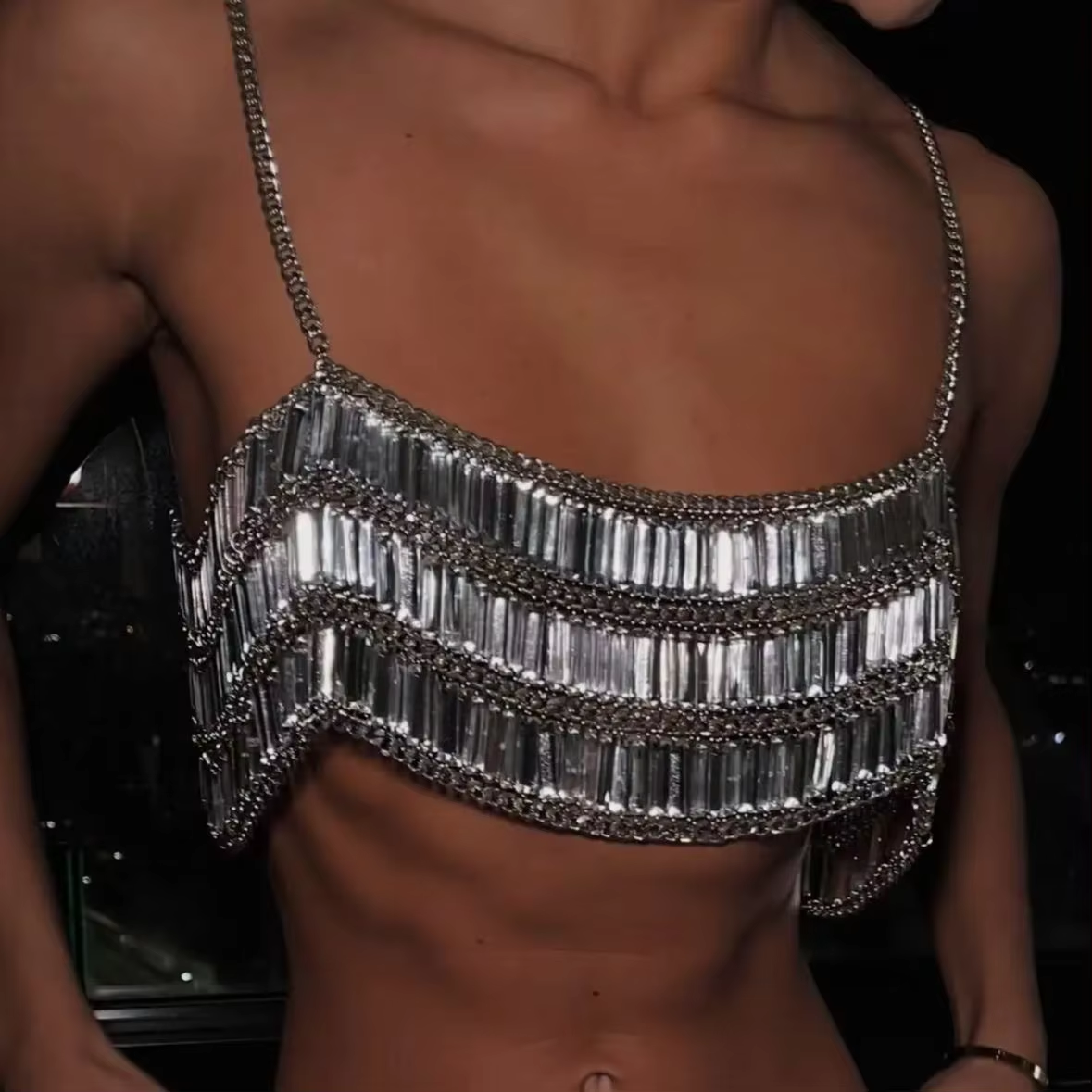 New Arrival Acrylic Sequins Ha - Layered Necklace Set review and price