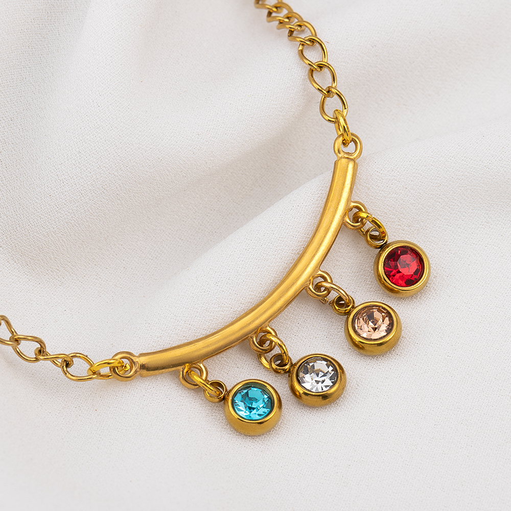 2 3 4 5 Loops Stainless Steel  - Layered Necklace Set review and price
