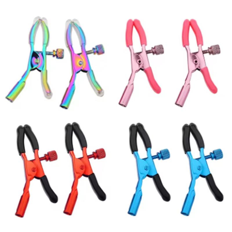 1Pair Colorful Metal Nipple Cl - Women Accessories Combo review and price