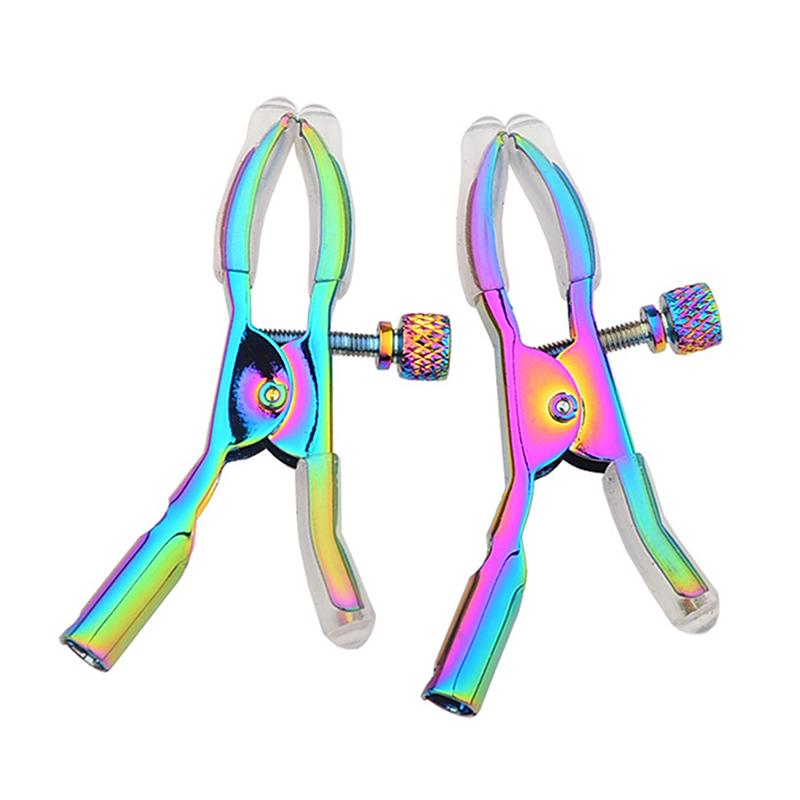 1Pair Colorful Metal Nipple Cl - Women Accessories Combo review and price