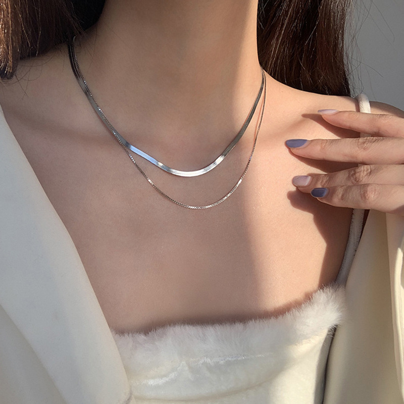 New 925 Sterling Silver Neckla - Layered Necklace Set review and price