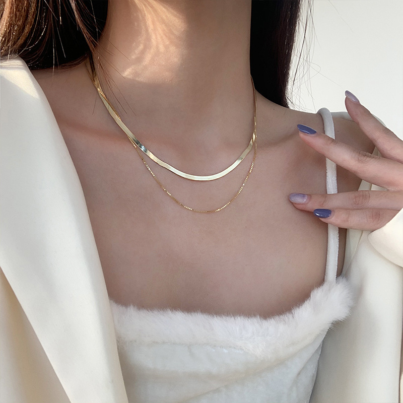 New 925 Sterling Silver Neckla - Layered Necklace Set review and price