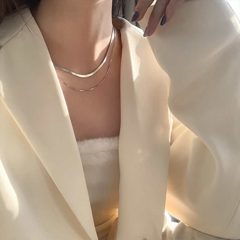New 925 Sterling Silver Neckla - Layered Necklace Set review and price