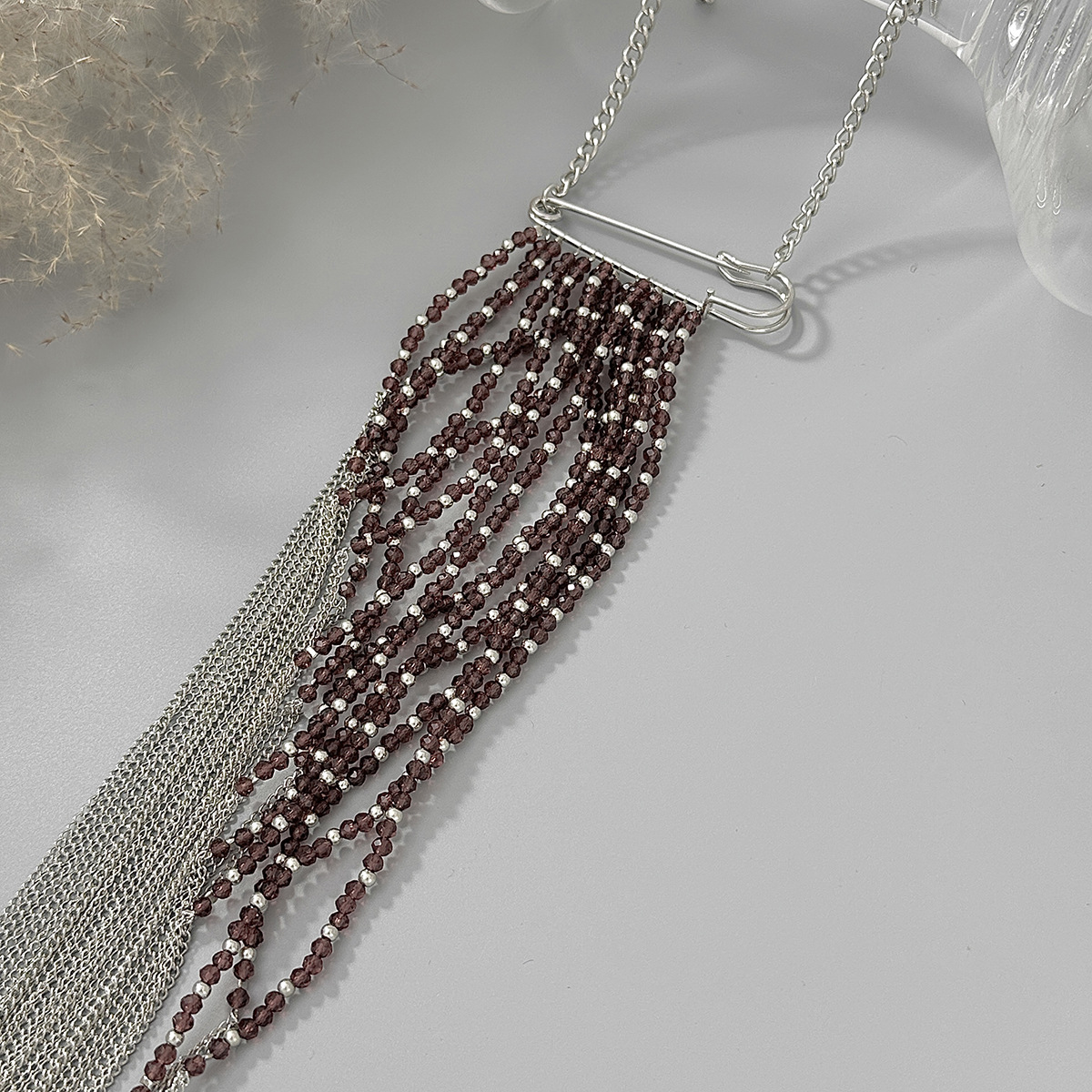Silver Color Tassel Chain Broo - Women'S Accessories And Jewelry review and price