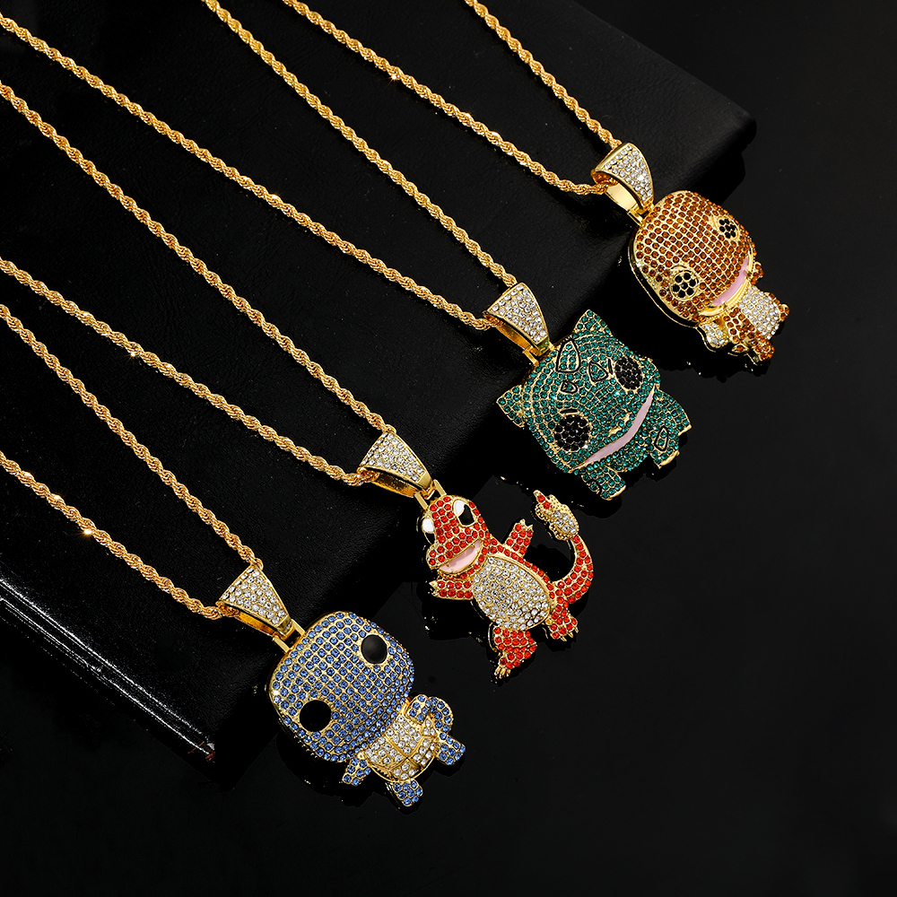 Diamond Studded Squirtle Neckl - Women'S Accessories And Jewelry review and price