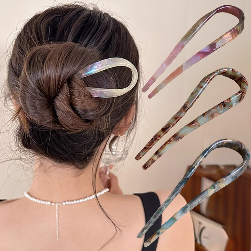 U-Shaped Hair Sticks Acetate A - Women Accessories On Sale review and price