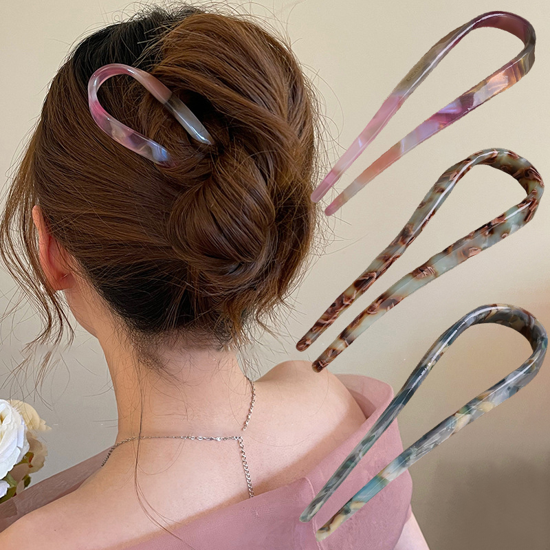 U-Shaped Hair Sticks Acetate A - Women Accessories On Sale review and price