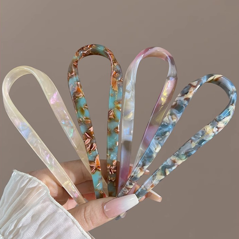 U-Shaped Hair Sticks Acetate A - Women Accessories On Sale review and price
