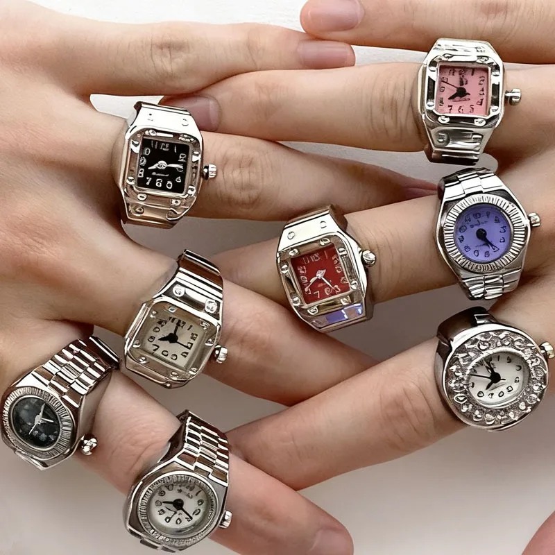 Retro Watch Ring Y2K Punk Quar - Women'S Accessories In The 80S review and price