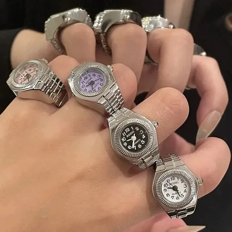 Retro Watch Ring Y2K Punk Quar - Women'S Accessories In The 80S review and price