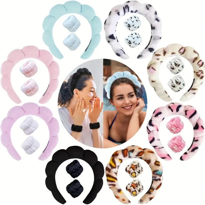3Pcs/set Makeup Headband Puffy - Women Accessories Combo review and price