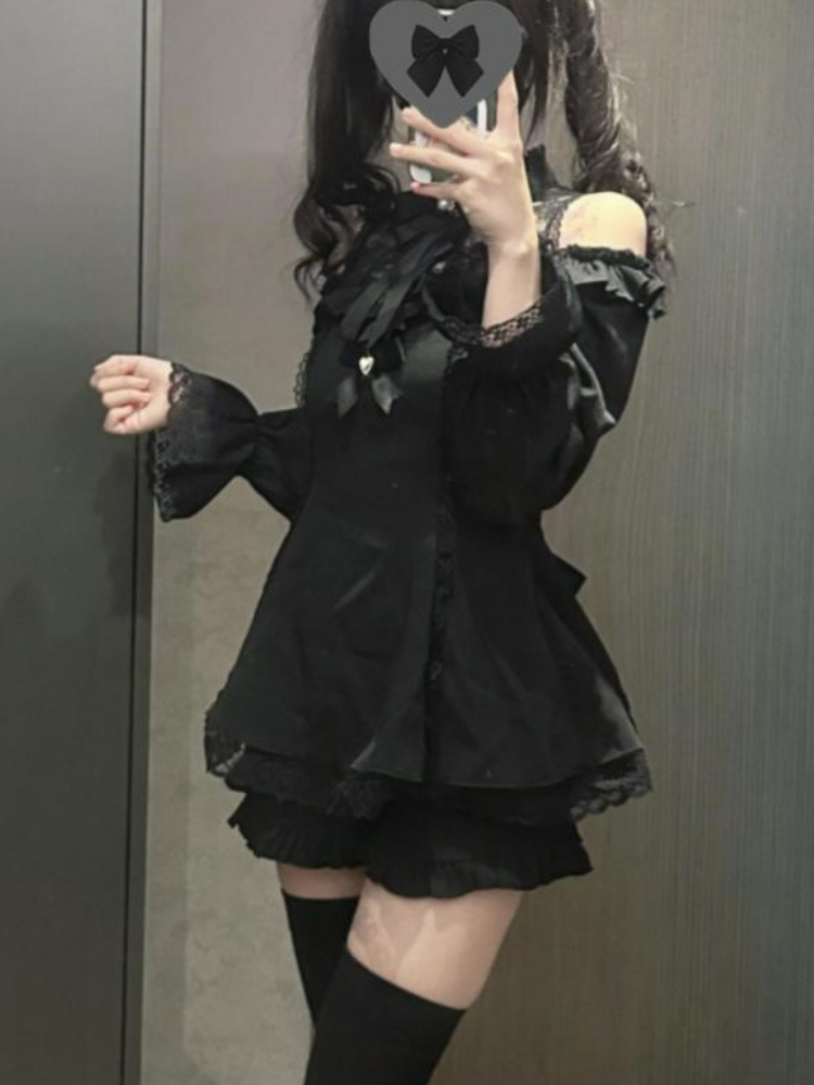 Women Lolita Two Piece Set Col - Layered Necklace Set review and price