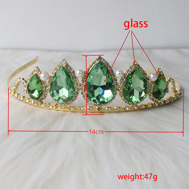 Green Water Drop Rhinestone Cr - Women'S Accessories And Jewelry review and price