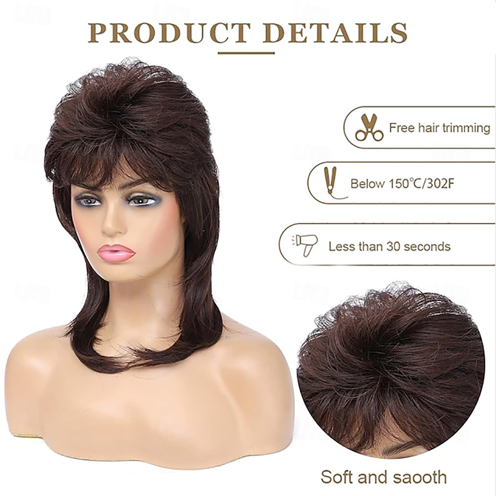 HAIRJOY Synthetic Hair Mullet  - Women'S Accessories In The 80S review and price