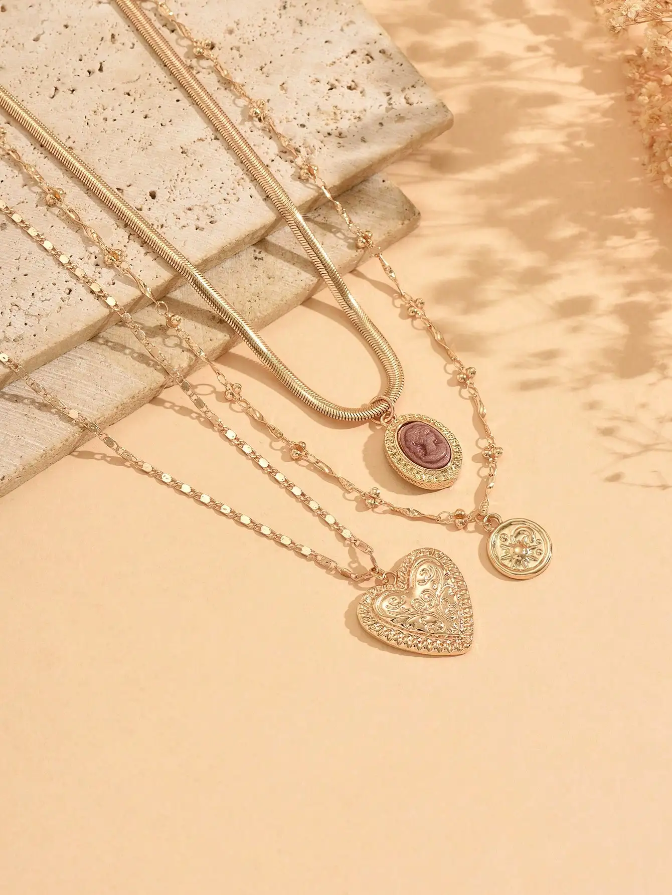 Perfect gift,3pcs/Set Vintage  - Layered Necklace Set review and price