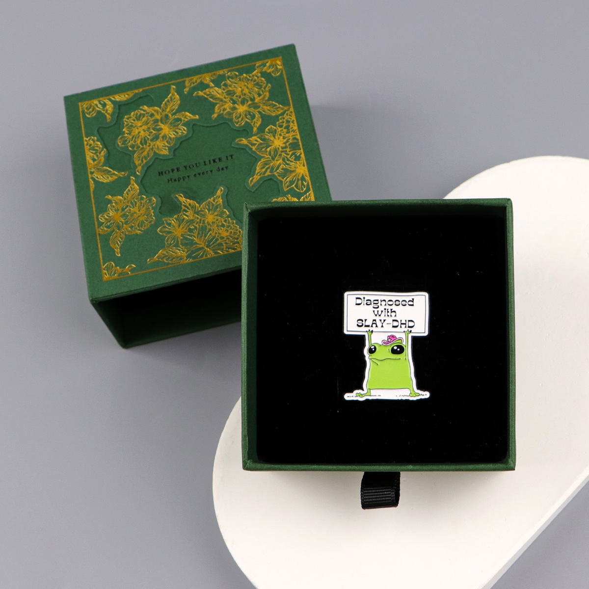 Frog Enamel Pin Badge for Wome - Women Accessories Gift Box review and price
